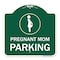 Signmission Pregnant Mom Parking W/ Graphic, Green & White Aluminum Architectural Sign, 18" x 18", GW-1818-23274 A-DES-GW-1818-23274 - alternate 1